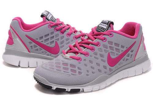 Nike Free Tr Womens Grey Pink For Sale